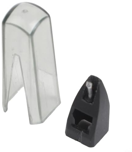 Belnotelt Replacement Stylus For Ortofon OM Super Series, 1st Gen Turntable Needle Cartridge, ABS Metal Audio Accessory For DJ Hi-Fi Players, Black/Red(black)