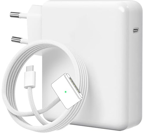 Chargeur Mac Book Air Pro, 70W USB-C vers Magnétique 3 Chargeur M5/M4/M3/M2 | Compatible avec MacBook Air 13/15 pouces (2022–2026), MacBook Pro 14/16 pouces (2021–2026) avec câble tressé de 2 mètres