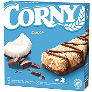 Corny Classic Cocos, Müsliriegel mit Cocos und Schokolade, 6 x 25g