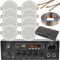 Bluetooth Ceiling Music Kit 4 Zone Stereo Amp & 8x Low Profile HiFi Speaker