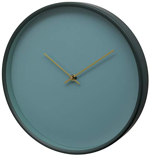 Reloj de Pared Unity, Bristol Contemporary, Barrido silencioso, Verde Azulado, 30 cm