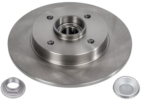 Blue Print ADP154351 Brake Disc with Wheel Bearing, ABS Impulse Ring, Axle Nut and Protective Cap, Pack of 1