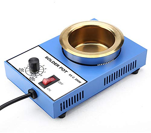 Vaschetta per saldatura, 220 V 100 mm Circuito termostato elettronico Vaschetta per saldatura Bagno dissaldante 300 W, 250 W (opzionale) (spina UE)(300W)