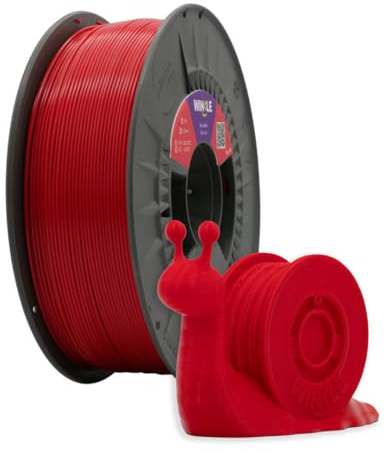 WINKLE PLA HD Filament 2.85mm Teufel Rot, 1kg Spule, 3D Drucker Filament Kompatibel mit FDM Druckern, 3D-Druckmaterialien, Maßgenauigkeit +/- 0.05mm, Bioabbaubar Leicht zu Bedrucken