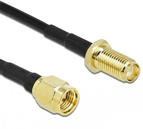 Delock Antennenkabel SMA Stecker zu SMA Buchse LMR/CFD100 0,9 m Low Loss