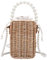 Amosfun 1 Pc Geflochtene UmhäNgetasche Damen, Mode Handtasche, Praktische Schultertasche in Khaki FüR Alltag Und Freizeit