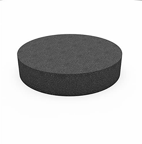 PolySound® Breitbandabsorber Schallschlucker RAW- Circle: Ø480mm - Stärke/Dicke: 100mm - Build your own AKUSTIKBILD zur Schalldämmung