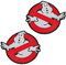 2 Stück kompatibel mit Ghostbusters Halloween bestickt Haken und Schlaufe lustige Patches No Ghost Kill Ghost Team Logo Applikation Emblem für Kostüm Cosplay Uniform Kinder Herren Urlaub Dekor