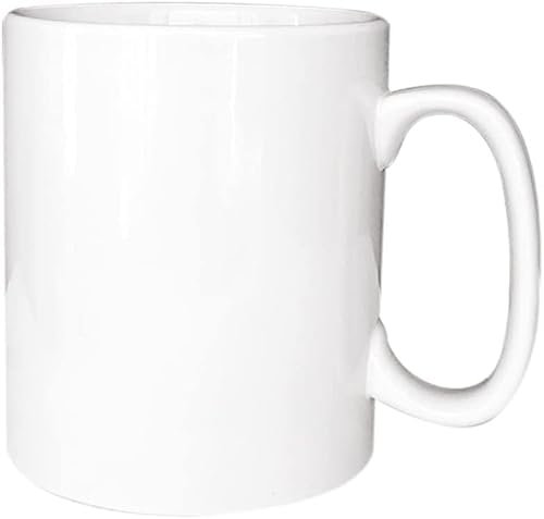 CFLNYC 1000ml Mug Extra Large Ceramic Cup, Simple Pure White Office Drinking Cup, 33.8oz Large Tall Coffee Mug with Handle (Color : White, Size : 1000ml)