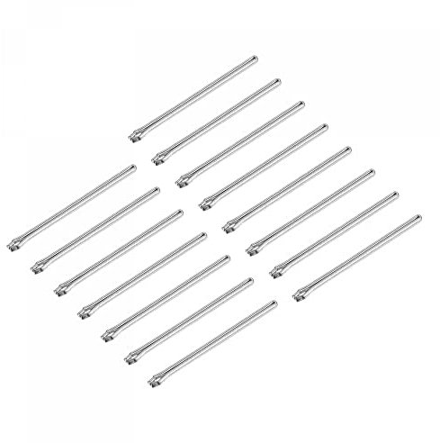 sourcing map 15 Pcs 22mm Watch Link Cotter Pin Assortment, Stainless Steel 1mm Dia. Watch Strap Bars Split Pin for Watchband Repair, Silver Tone