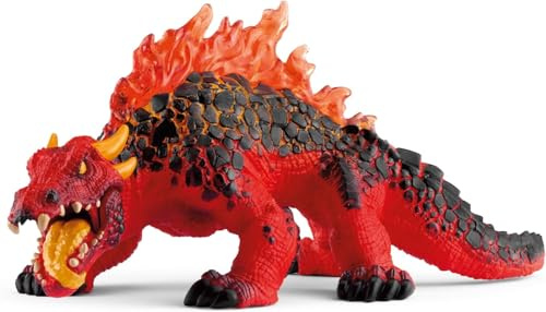 Schleich Eldrador - Magma Lizard Toy Figurine - Kids Ages 7+ | 70156 | Monster Figurine, Battle Creature Toy for Boys 7+, Fantasy Beast, Action Figure Gifts, Screen-Free Imaginative Pretend Play