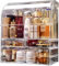 Suyoo Makeup Organiser Storage, X-Large Acrylic Clear Cosmetics Storage Display Case with Drawers, Perfume Makeup Organiser Box with Waterproof Cover for Counter, Bathroom, Dresser(Clear-XL)