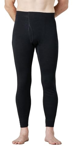 APASA Herren 100% Merinowolle Thermounterhosen, Premium Merino Wolle Unterhosen Thermounterwäsche (M30 Warm/M68 Extra Warm/M143 Ultra Warm)