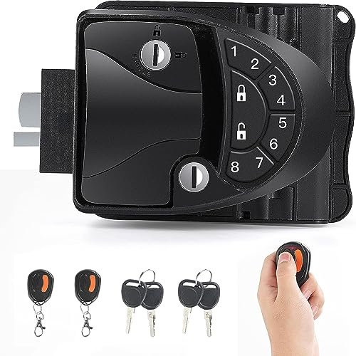 RV Keyless Entry Door Lock Can Be Remotely Controlled Integrated Combination Key for Travel Trailer Camper