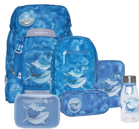 Beckmann Active Air FLX Schulrucksack Set 8tlg. (Ocean)