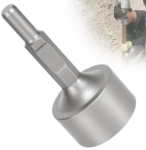 EFUTURETIME Treiber Meißel Bit, φ105x220mm, Innen φ 85 mm, Jack Hammer Star Picket Driver, SDS HEX Erdnageleintreiber, Pfahlramme Bit für Einsetzen Holzpfosten Rohre Stahlrohr