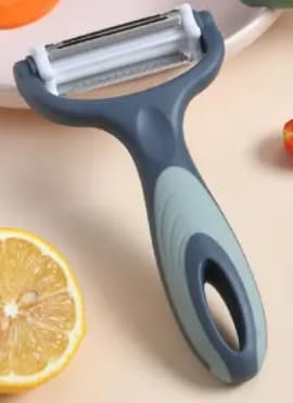 Pelapatate frutta e verdura con 3 lame affilate (blu)