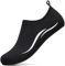 RUOMU Scarpe Scoglio Uomo Scarpette per Scogli Water Shoes Donna Scarpe per Mare Antiscivolo Scarpe Spiaggia Scarpe Acquatiche per Sport Acquatici Parco Acquatico.(Nero,39 EU)