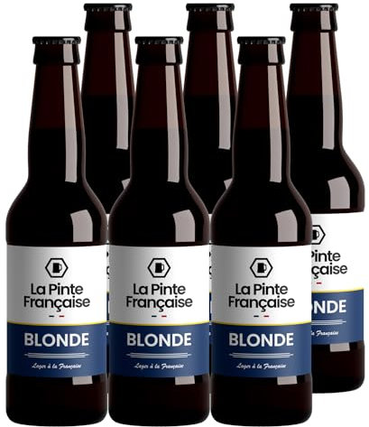 Bière La Pinte Française Pack 6 Bouteilles de 33cl (Lager - Blonde)