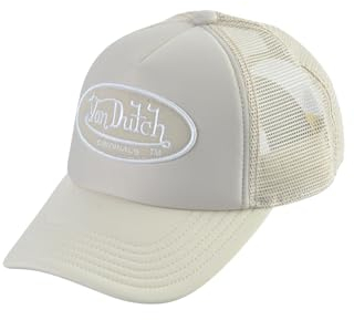 Von Dutch Trucker Cap Tampa Beige Cream Beige, Size:OneSize