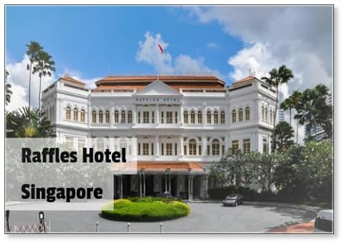 Raffles Hotel, A Colonial-style Luxury Hotel in Singapore., Fridge Magnet