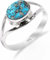 HIMALYA QUARTZ Ring Damen Silber 925 Mit Stein Blau Kupfer Türkis Edelstein, handgefertigter Statement Schmuck Herren Ring RB-01-BLCT-3