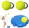 Jomdjmskes Tennis Trainer, Allenamento Tennis, Allenatore Tennis Rimbalzo del Tennis Strumento con 2 Sfere Ricambio, Innovativo Gioco Palla Autoaddestramento Set per Principianti, Bambini e Adulti