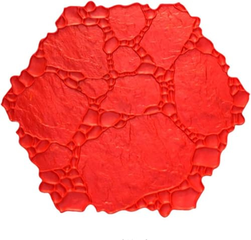 HGOuhK Betonstempel Strukturierte Muster Beton Zement Stempel Formen, Strukturierte Beton Stempel Pads mit Griffen for Terrassen, Einfahrten, Gehwege,