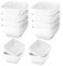Weenwill Square Dip Bowls,12 Pcs Sauce Bowls,Sauce Dish Dip Dipping Bowls White for Snacks Sauces Condiments Side Dishes Dinner Baking Soy Sauces Vinegar Condiments,White