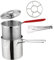 STOBAZA 1Juego Freidora Inoxidable con Cesta y Cocina y Comidas Casa Compacto y Portátil de Usar y Limpiar Resistente y Duradero