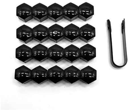 20 Couvre-Écrous Roue, pour 2013-2018 VW Golf 7 7.5 GTI GTE Cache-écrous de Boulon de Roue, Cache-écrous de Pneu Hexagonaux,A-21MM