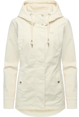 Ragwear Damen Cordjacke Übergangsjacke aus Kord mit verstellbarer Kapuze Alvena Cordy YOUMODO XS-3XL