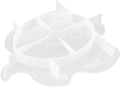 Schildkröten Silikonform für Gips Wanddekor Selbstgemacht 19x16x3cm | Glatte Innenseite, Waschbar und Non Stick, für Heimhandwerk, Lehrer, Weiße Form