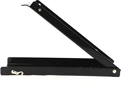 Schiaccialattine a pedale 16 oz in acciaio verniciato nero per lattine e bottiglie di plastica – robusto, regolabile e compatto per casa o garage