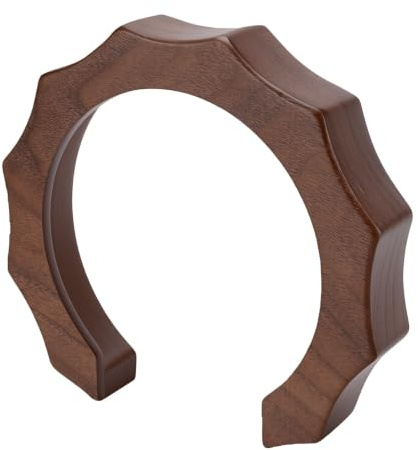 OEBUAFI Kaffeeemaschine Anti-Kalk-Ring, Ergonomischer Holzring, 1 Stück für Tropfschutz