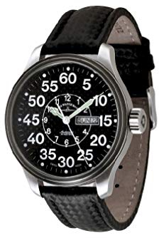 Zeno Watch Basel Herren Uhr Analog Automatik mit Leder Armband 8554DDOB-s1