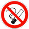 Aufkleber Rauchen verboten Ø 10cm Folie selbstklebend Nichtraucher Rauchverbot made by MBS-SIGNS in Germany