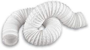 150mm (6) Flexible Ducting 3m Extractor Fan Tube Hose Flexiduct - White