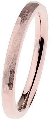 Ernstes Design Evia Ring R541 Edelstahl rot vergoldet Vorsteckring
