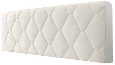 WSGJHB Bett Kopfteil Hussen/Bezug, Bettkopfteil Hussen Staubdichte Dehnbare Kopfteilbezug, Verdicken Baumwolle Kopfbedeckungen Abdeckung Baumwolle Kopfbedeckungen Kopfende 140cm Cremeweiß