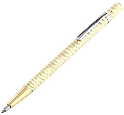 Fafeicy Penna per Incisione Strumento 14.5cm Incisione Scriber con Lega Punta In Carburo Portatile Strumento per Incisore in Lamiera di Vetro Ceramica Ceramica(Oro)