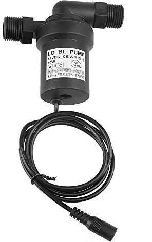 Pompe à Eau, DC 12V 10W Pompe à Eau Solaire Chaude Circulation Pompe à Eau sans Brosse 8L / Min Pompe à Haute Température pour Industrie, Agriculture, Pressurisation