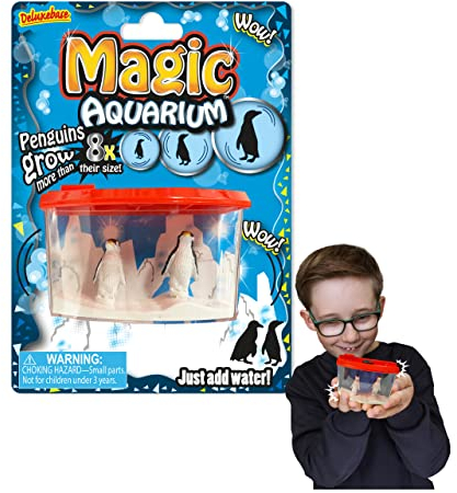Magic Aquarium - Pinguine von Deluxebase. Lassen Sie Ihre eigenen Pinguine in diesem Spielzeug Fisch Tank-Kit für Kinder wachsen.