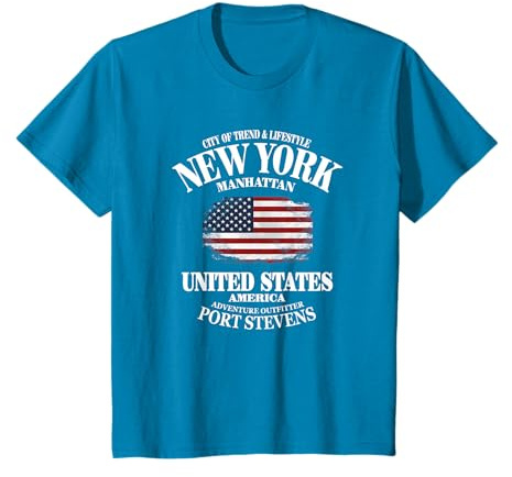 New York - Drapeau des États-Unis - Stars and Stripes T-Shirt