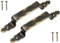 KOTARBAU® 2er Set Geschmiedeter Türgriff Schwarz + Altgold Antik Stahltürgriff für Türen Tore Pforten 200mm