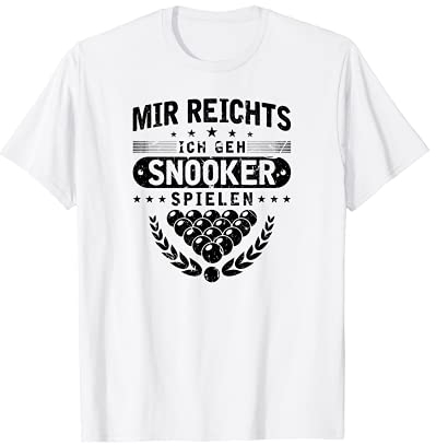 Billard Pool Spruch Lustig für Männer Snooker T-Shirt