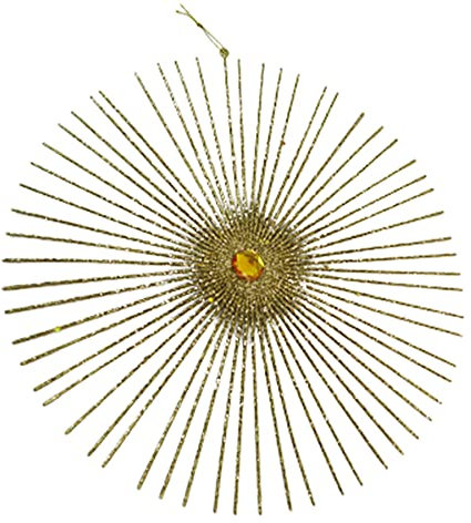 Decorazione Stella Stilizzata Glitter Oro Linea Natale