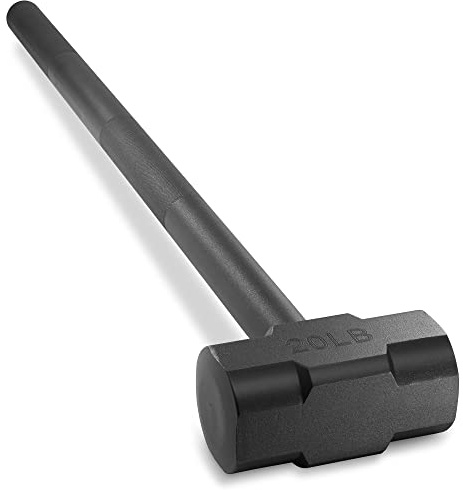 Philosophy Gym Fitness Hammer, 20 LB - Steel Hammer for Strength Training
