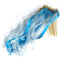 DHER Wedding Ribbon Stick For Wedding GlüCksstäBe Hochzeit Luftschlangen 12 StüCk Band Fee Zauberstab Zauberstab Luftschlangen Zauberstab Mit Glocken Hochzeitsband Flatternde Dekoration Party (Blau)