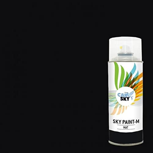 CARSKY Bombe de peinture RAL Noir Foncé 9005 finition mat 400ml